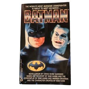 1989 Warner Books Batman Novelization By Craig Gardner Paperback Book